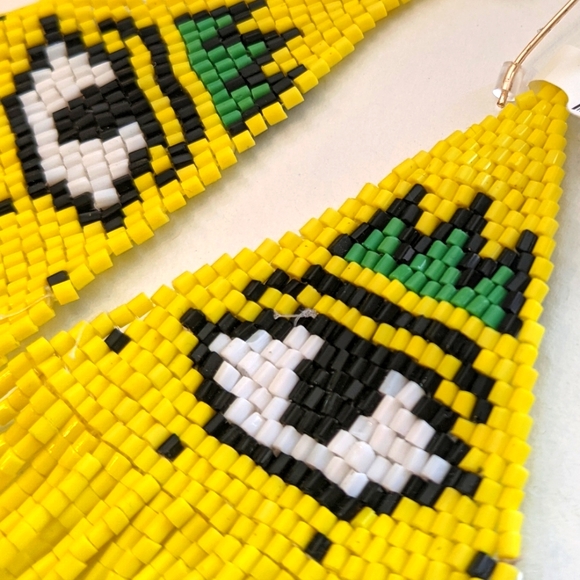 🎄5/$5 FRIDAY Evil Eye Beaded Boho earrings NWT - Picture 3 of 4